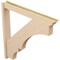 Ekena Millwork 6-in W x 48-in D x 48-in H Balboa Trad Rough Cedar Woodgrain TimberThane Outlooker, Primed Tan OUTUR060X48X48BOA04RCPR - alternate 4